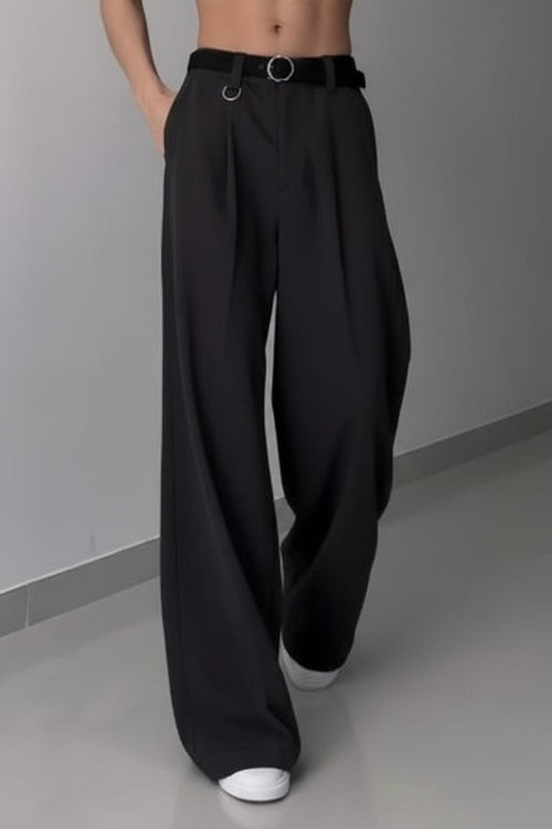 Men's Slim-Fit Wide-Leg Streetwear Pants