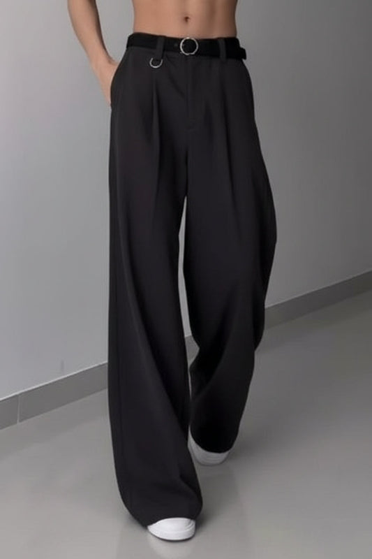 Men's Slim-Fit Wide-Leg Streetwear Pants