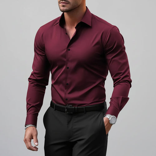 Men's Button-Down Business Shirt