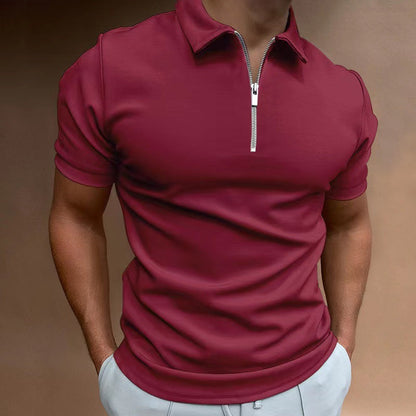 Classic men's polo shirt full view