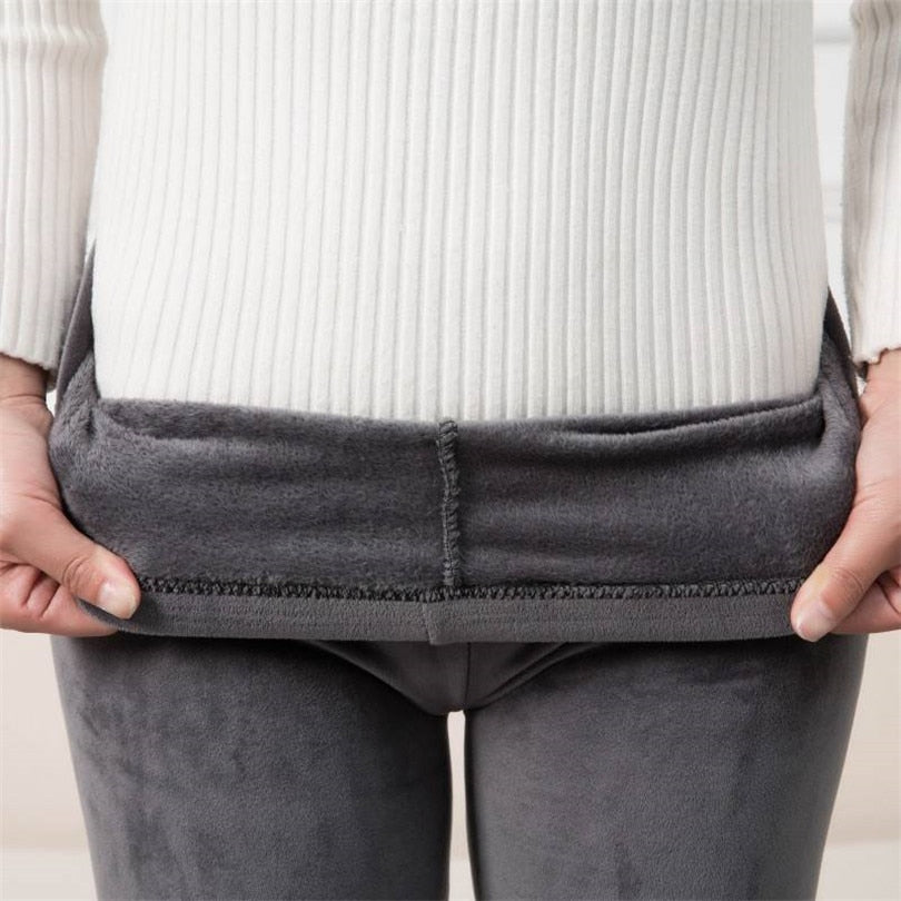 Comfortable velvet leggings for women