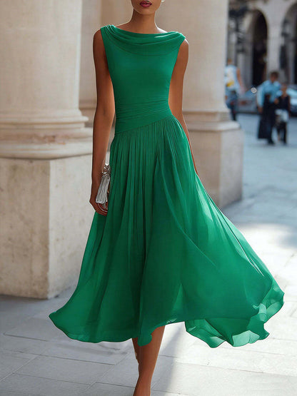 Elegant chiffon dress for women