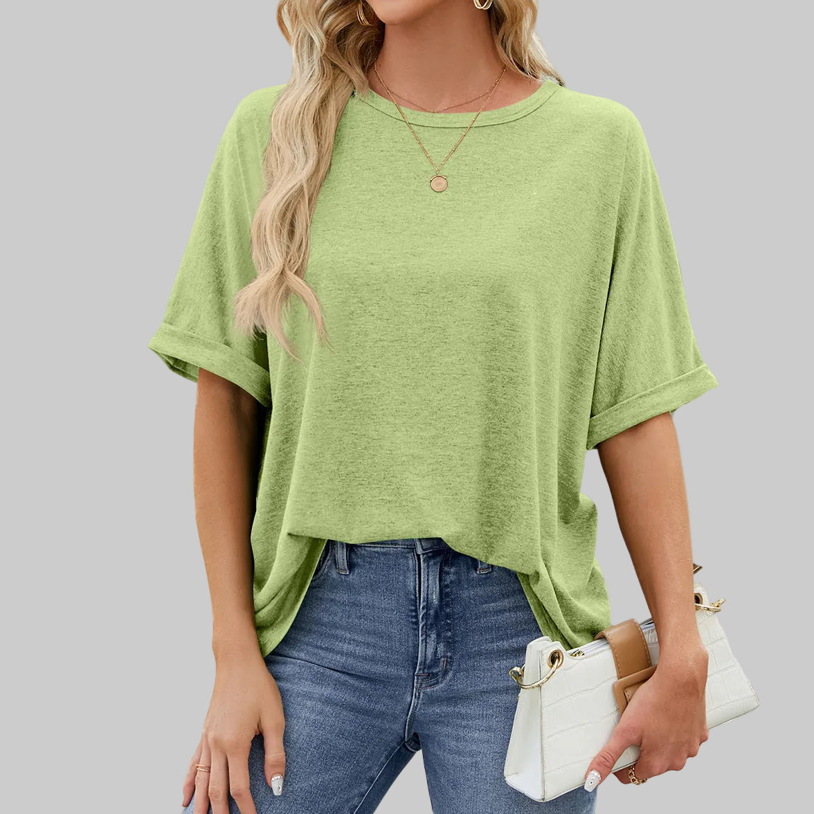 Loose fit women's long sleeve shirt