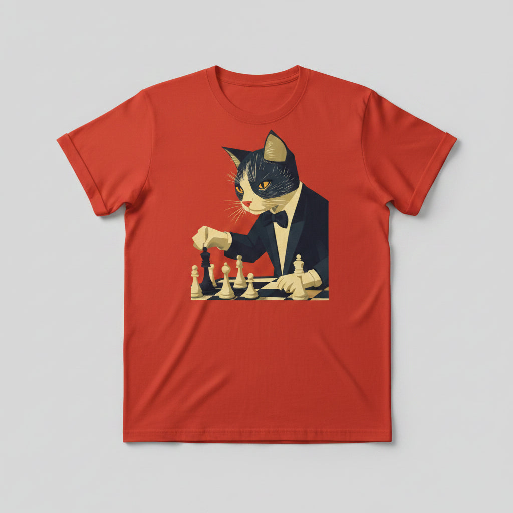 Men's 3D travel cat printed t-shirt