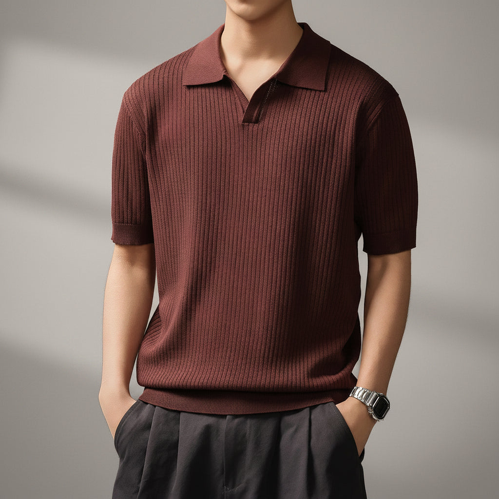 Men's American old money polo shirt