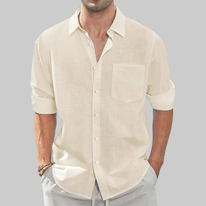 Men's casual shirt with pockets