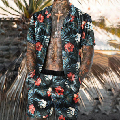Men's casual two piece matching suit