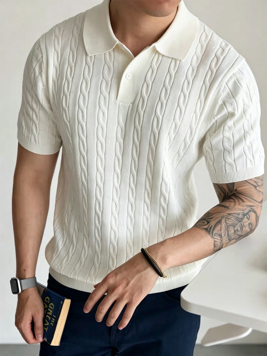 Men's comfortable knitted everyday t-shirt