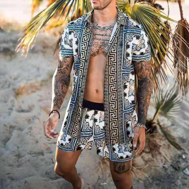 Men's coordinated two piece clothing set