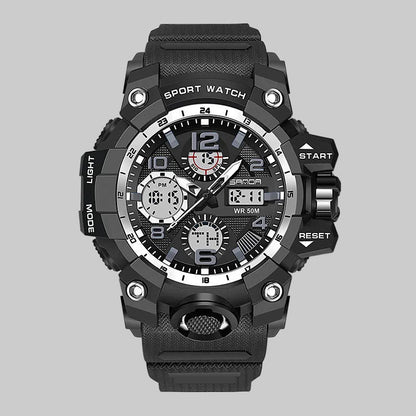 Men's digital analog sports watch