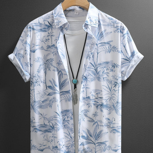 Men's fashionable printed short-sleeve t-shirt