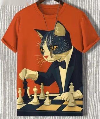 Men's funny printed casual t-shirt