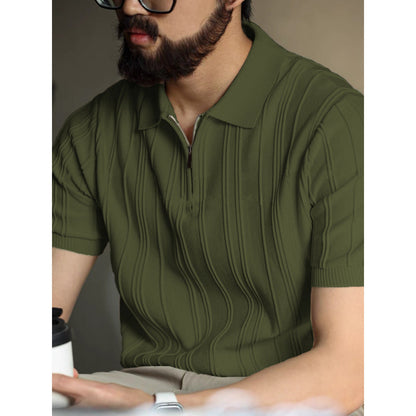 Men's half-chain pattern luxury T-shirt