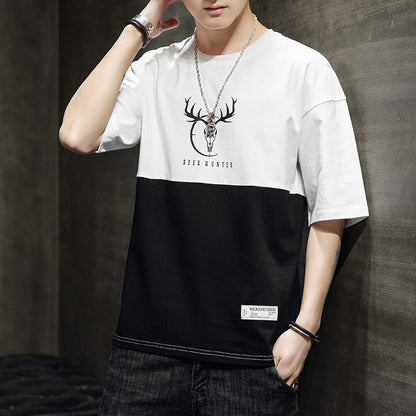 Men's half sleeve oversized casual T-shirt