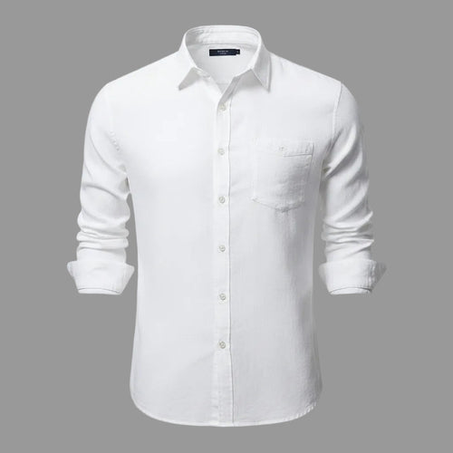 Men's long sleeve lapel collar shirt