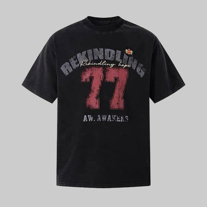 Men's loose streetwear t-shirt everyday outfit