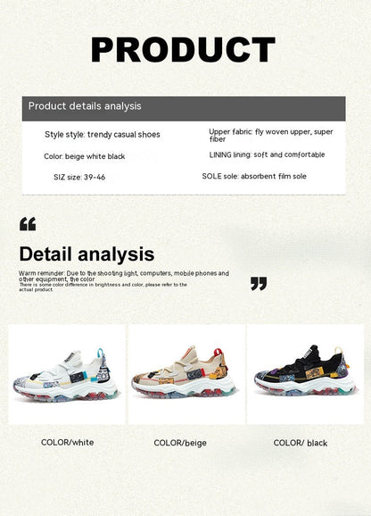 Men's mesh running shoes front view
