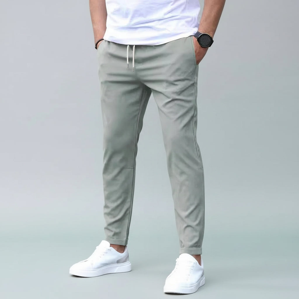 Men's slim fit cropped pants