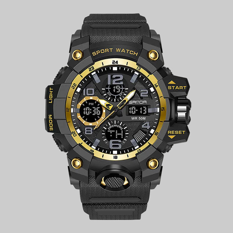 Men's sporty fashion wristwatch