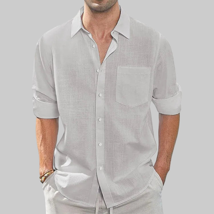 Men's stylish lapel shirt