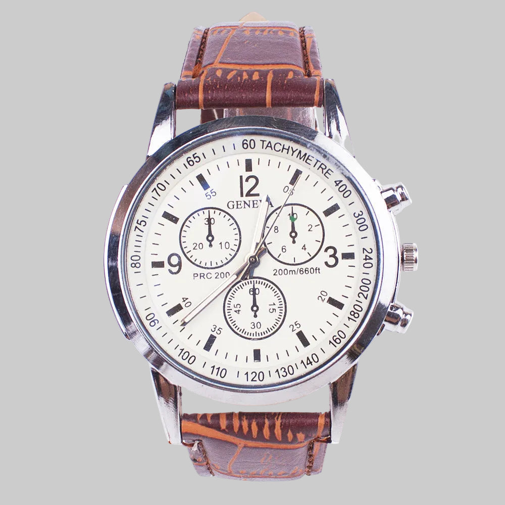 Modern men's fashion wristwatch