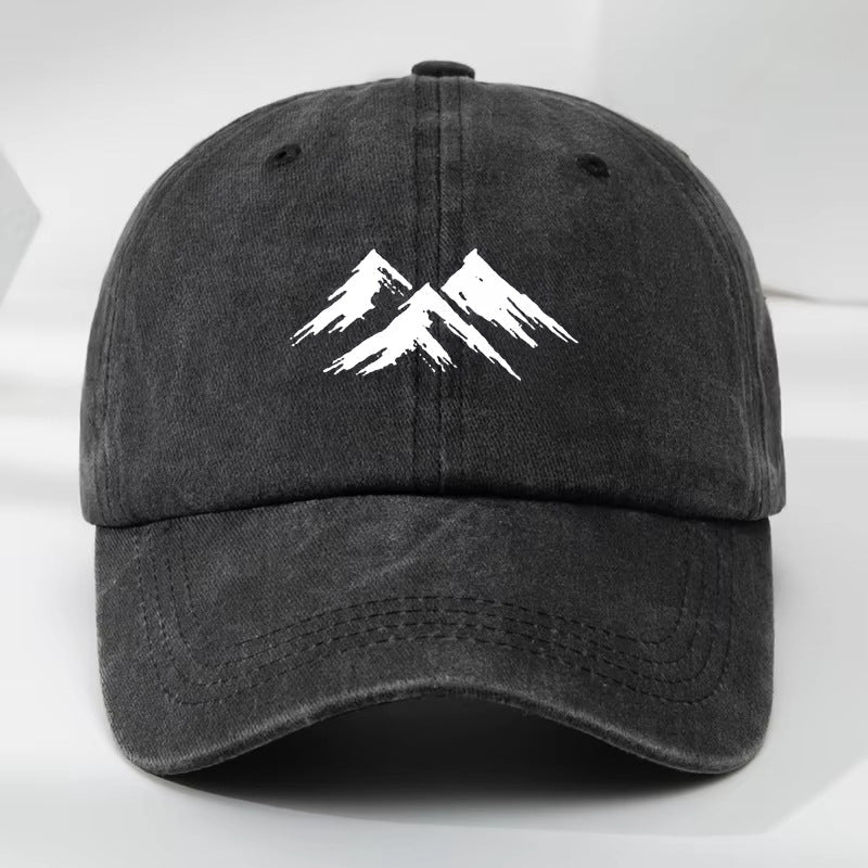 Printed retro style adjustable men's hat