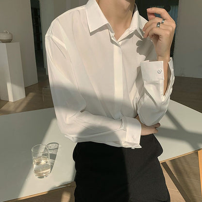 Retro long sleeve men's shirt