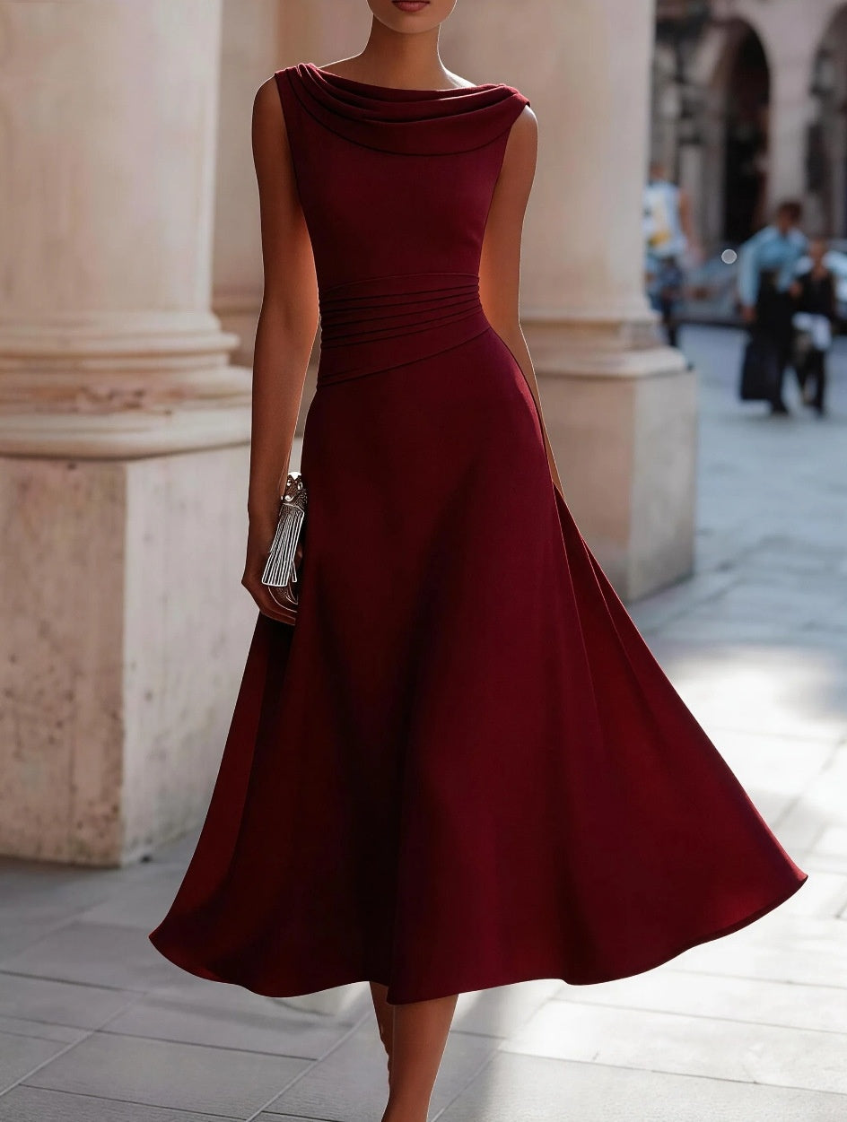 Sophisticated women's chiffon dress