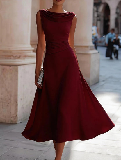 Sophisticated women's chiffon dress