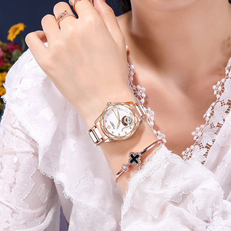 Stylish designer mechanical watch