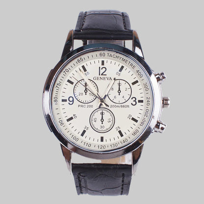 Stylish men's wristwatch timepiece