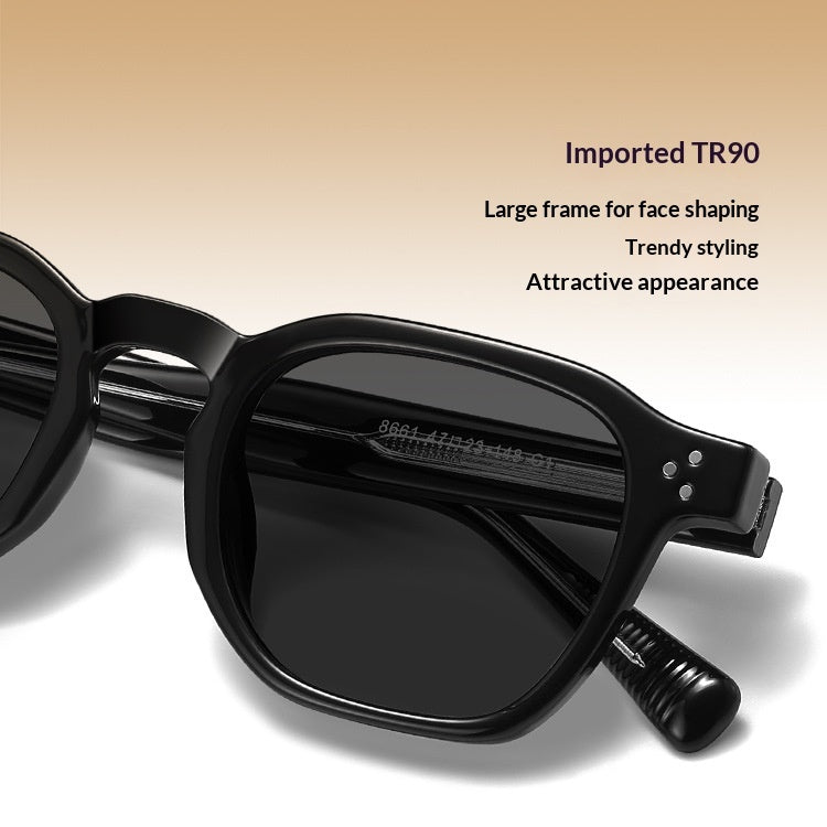 Stylish polygon frame sunglasses