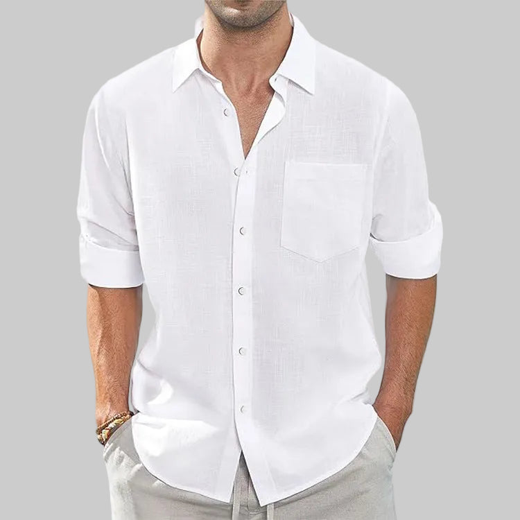Thin lapel collar men's shirt