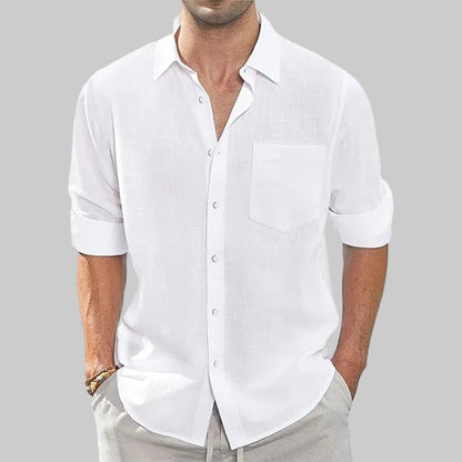 Thin lapel collar men's shirt