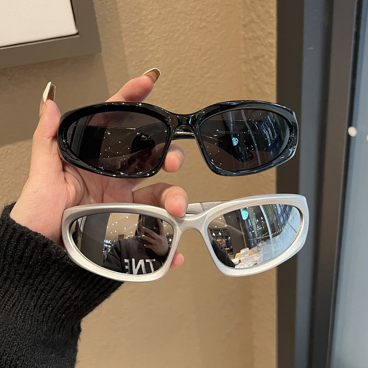 Unisex futuristic retro sunglasses