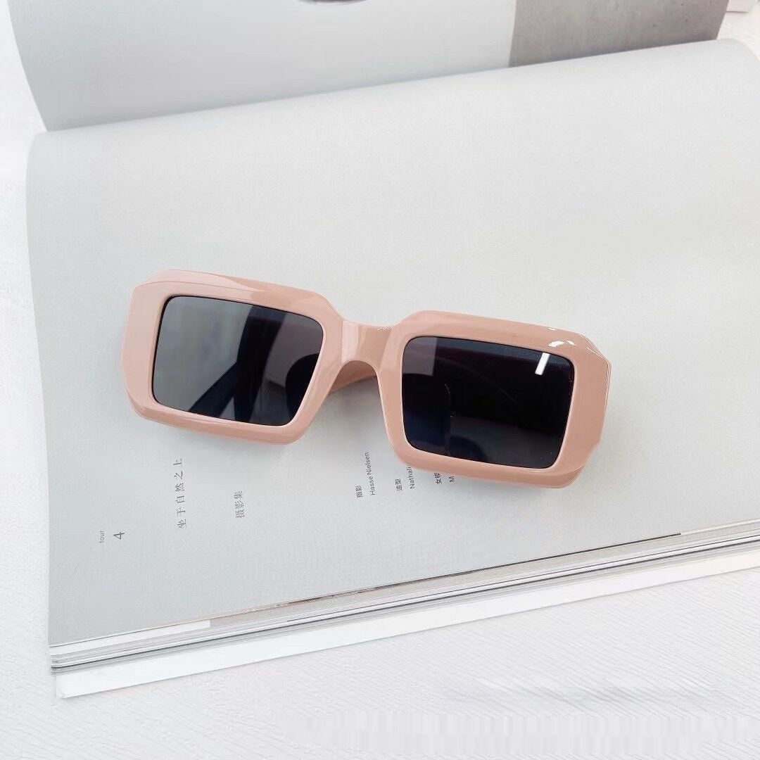 Unisex trendy square sunglasses