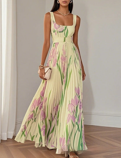 Women's casual summer floral dress