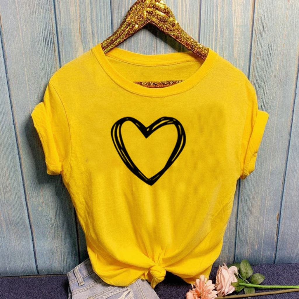Women's cute graphic summer t-shirt