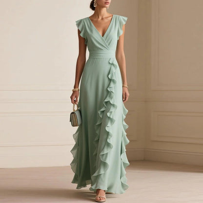 Women's flowy maxi evening dress