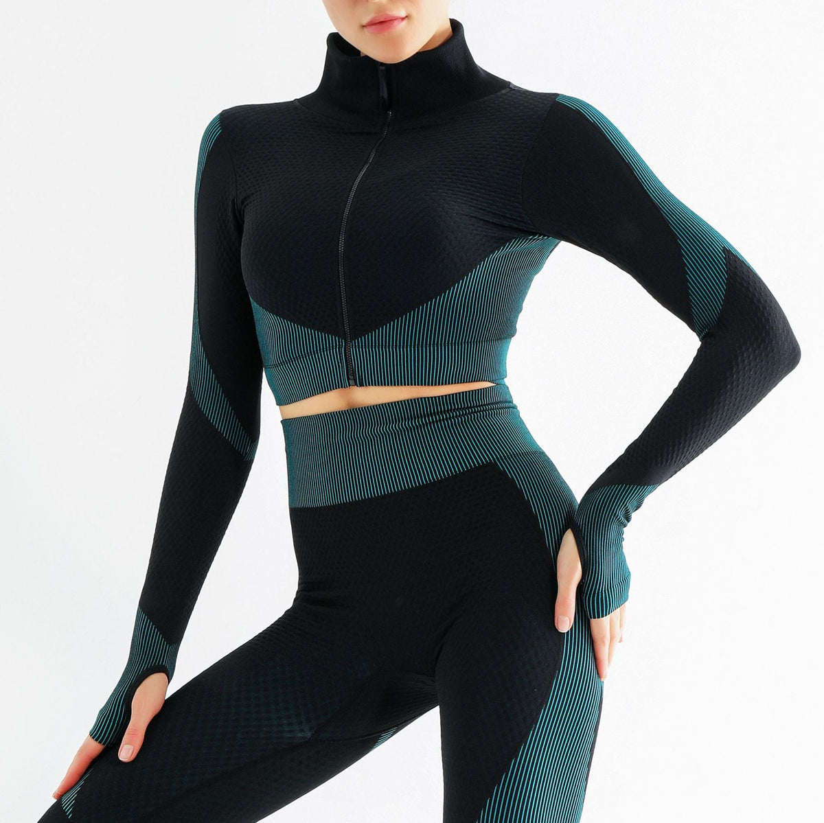 Women's gym activewear two piece set
