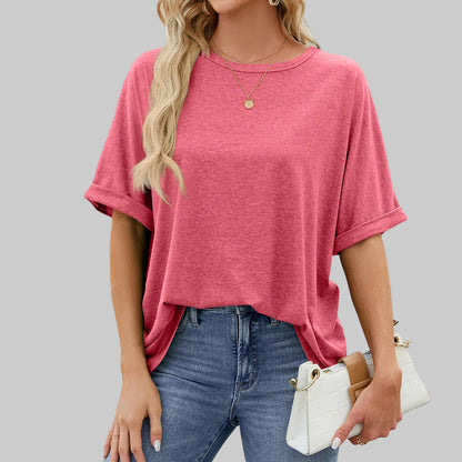 Women's relaxed fit crew neck top