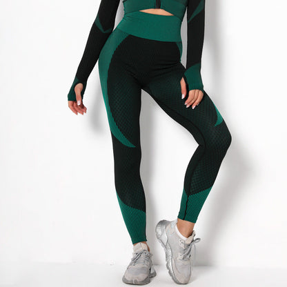 Women's sports fitness outfit for yoga