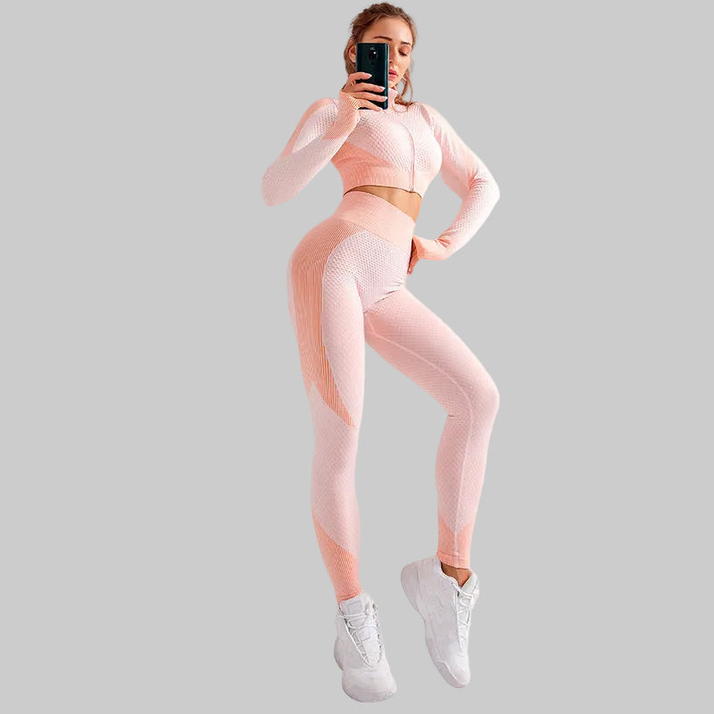 Women's yoga set sports gym workout activewear