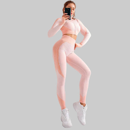 Women's yoga set sports gym workout activewear