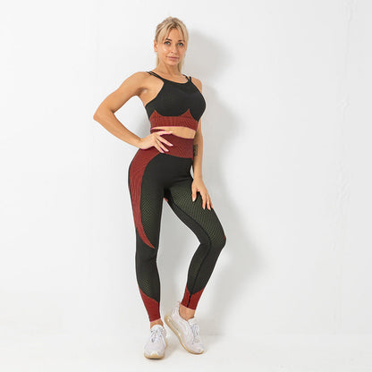 Women's yoga workout clothing set