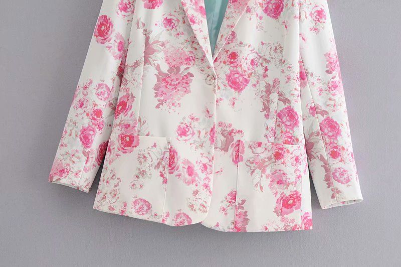 floral smart casual jacket