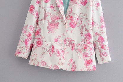 floral smart casual jacket
