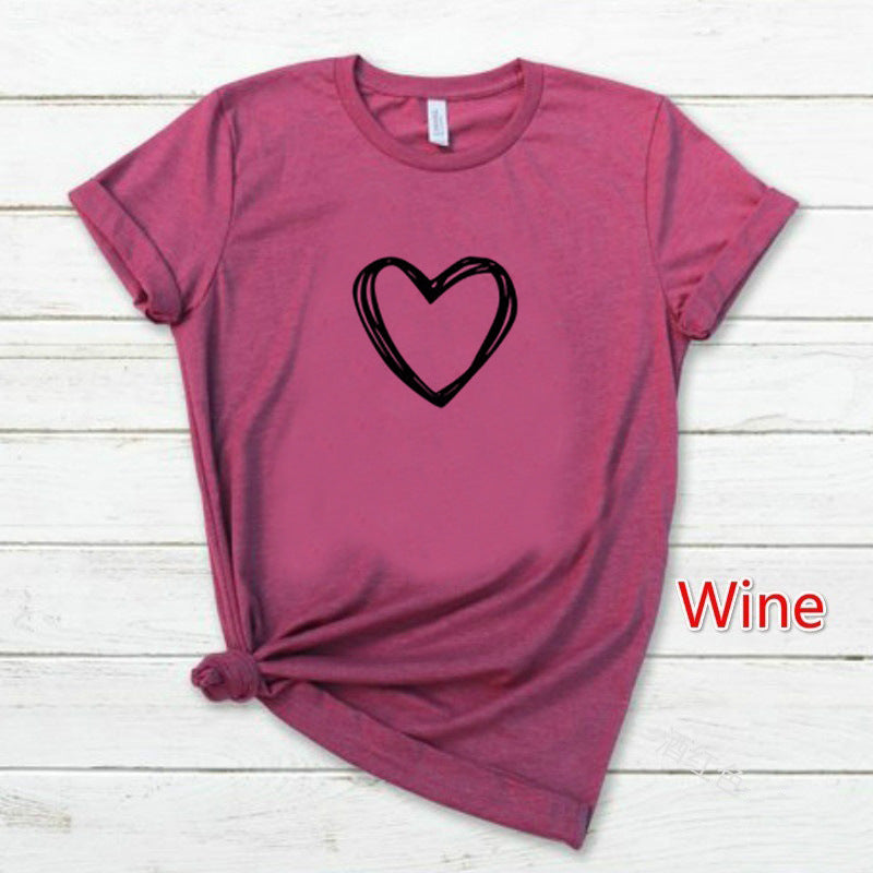 heart-print-women's-short-sleeve-t-shirt